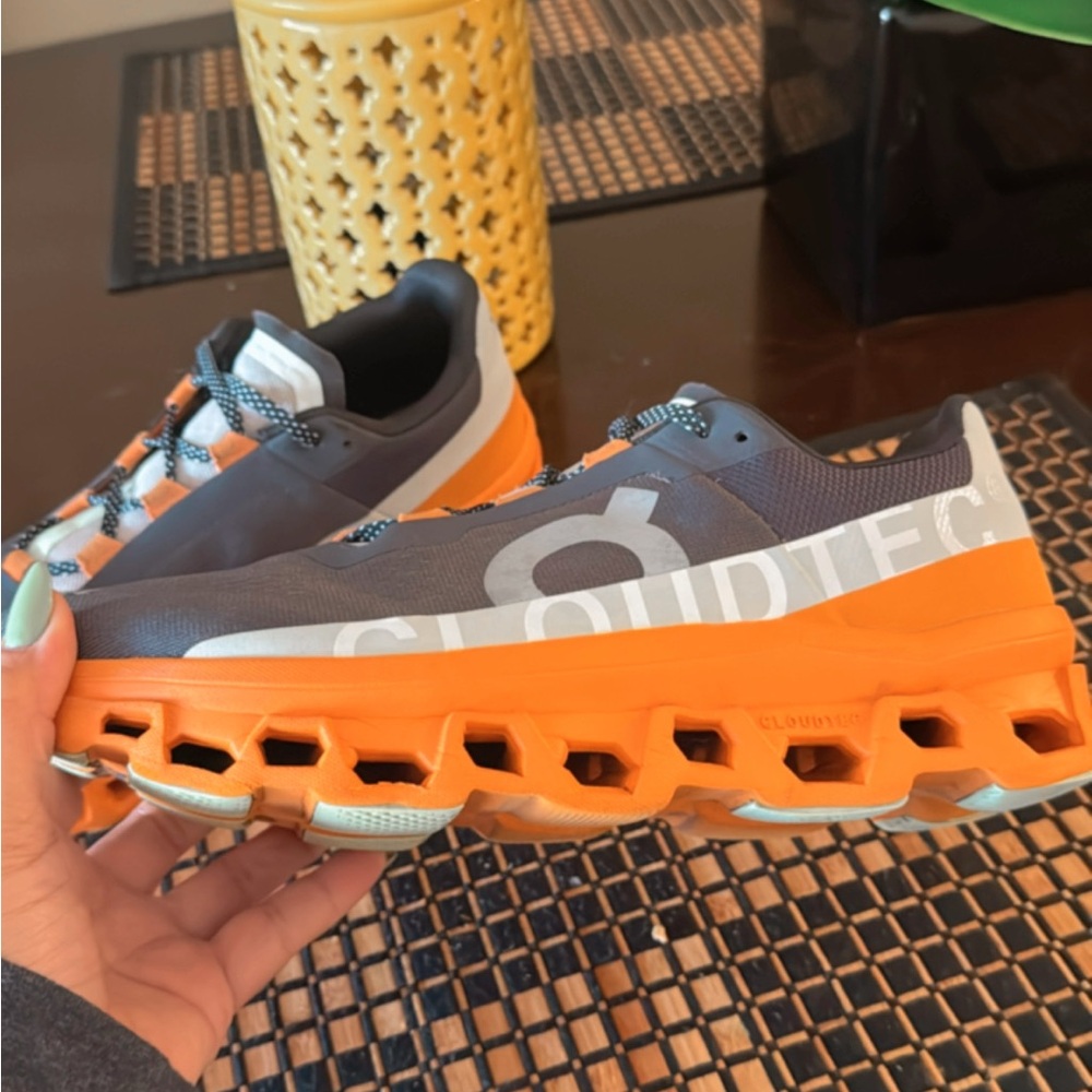 On Cloud, Cloudmonster  men’s Sneakers in Orange and Gray